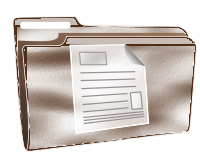 Folder icon plastic document