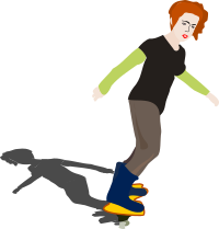 girl on skateboard