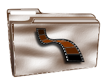 Folder icon plastic videos