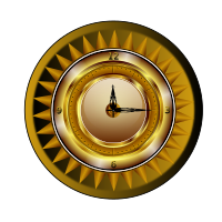Gold clock