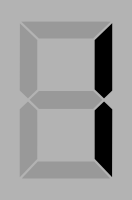 Seven segment display gray 1