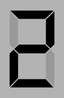Seven segment display gray 2