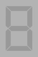Seven segment display gray off