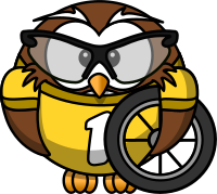 Owl cyclist