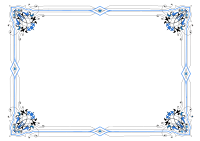 border - variation in blue