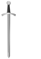 Classic medieval sword