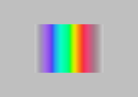 sinusförmiger transparenzverlaufender Regenbogen Gradient