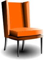 old-fashioned armchair