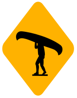Portage Sign - diamond
