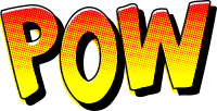POW vintage comic book sound effect