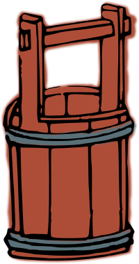 Wooden bucket
