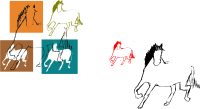 Horse silhouette