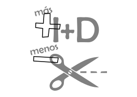MÃ¡s I+D menos Recortes - Dibujo Gris