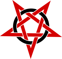 Pentagramme Rouge et Noir