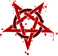 Pentagramme Taches Rouges
