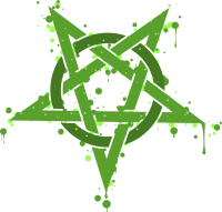 Pentagramme Taches Vertes