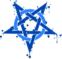 Pentagramme Taches Bleues