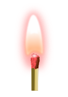 match burning