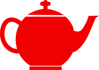 Jubilee tea pot red