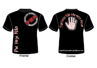 Camiseta Preta do Grupo de Jovens PHN de BrazÃ³polis-MG