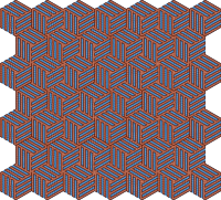 Isometric Weave Embroidered