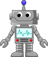 cartoon robot