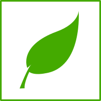eco green leaf icon