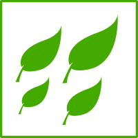 eco green leaves icon