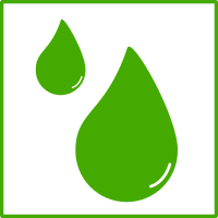 eco green drop of water icon