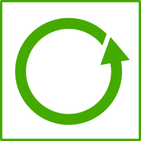 eco green recycle icon