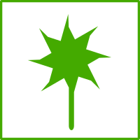 eco green flower icon