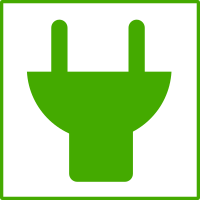 eco green plug icon