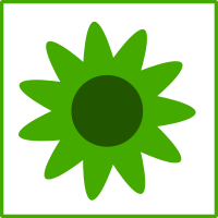 eco green flower icon
