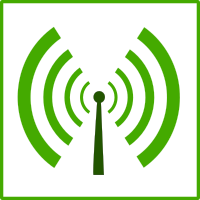 eco green wifi pollution icon