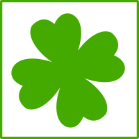 eco green quatrefoil icon