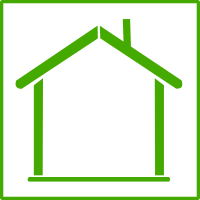 eco green house icon