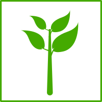 eco green plant icon
