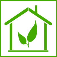 eco green house icon