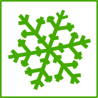 eco green snow icon
