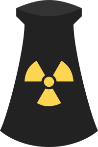 Nuclear Power Plant Icon Symbol 3