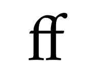 Ligature ff