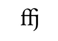 Ligature ffj