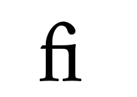 Ligature fi