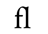 Ligature fl