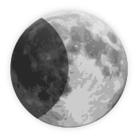 weather icon - half moon