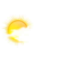 weather icon - sunny to cloudy