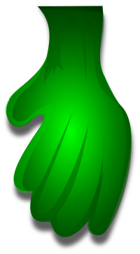 Green Monster Hand 1