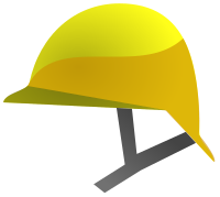 Safety helmet icon