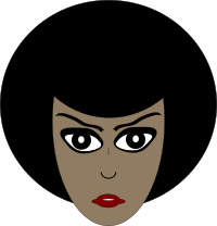 Cartoon African American Woman