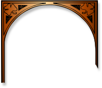 St Patricks Girl Clover Arch